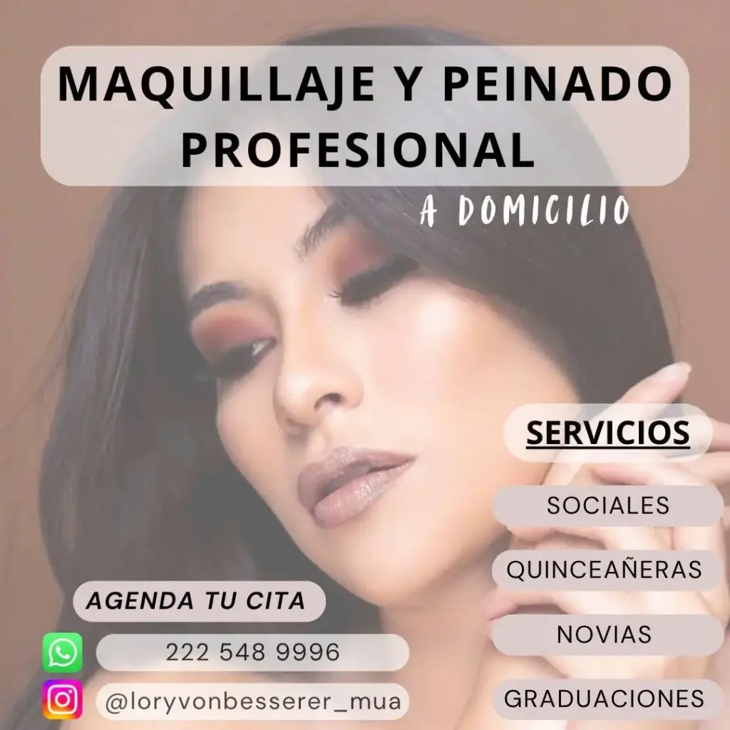 Maquillaje y peinado profesional
